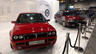 Lancia Delta Integrale e Thema 8.32 esposte a Milano Autoclassica.